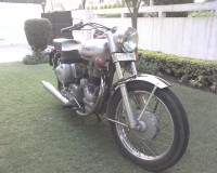 Silver Royal Enfield Bullet Electra