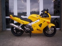 Yellow Honda VFR 800F