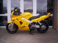 Yellow Honda VFR 800F