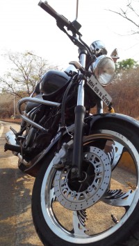 Black Bajaj Eliminator