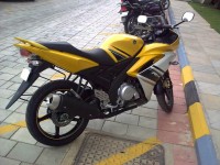 Yellow Yamaha YZF R15