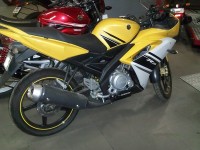 Yellow Yamaha YZF R15