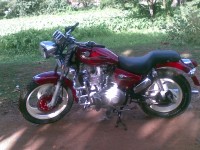 Red Royal Enfield Thunderbird