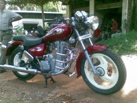 Red Royal Enfield Thunderbird