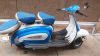 White & Blue Vintage Scooter Lamby 150