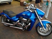 Blue And White Suzuki  Boulevard M109R