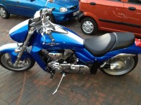 Blue And White Suzuki  Boulevard M109R