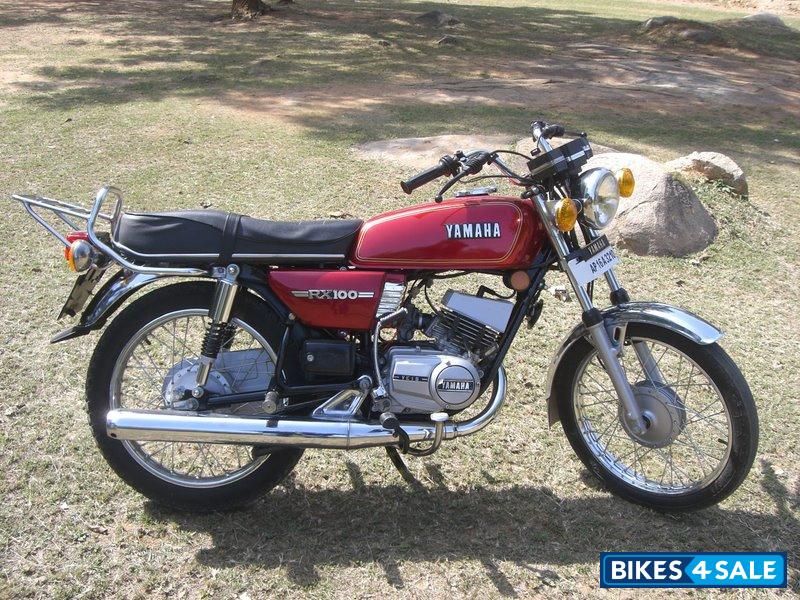 Used 1992 Model Yamaha Rx 100 For Sale In Hyderabad Id Cherry Red Colour Bikes4sale