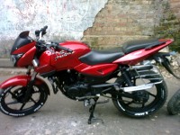 Red Bajaj Pulsar 150 DTSi