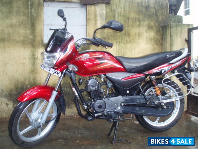 Platina red colour deals bike