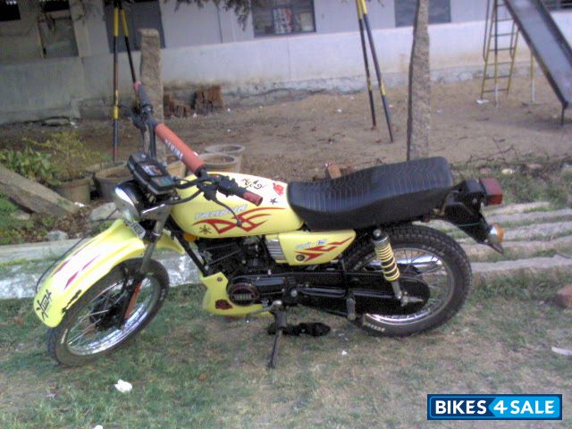 Yellow Yamaha RX 100