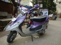 Purple TVS Scooty Pep