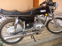 Black Yamaha RX 100