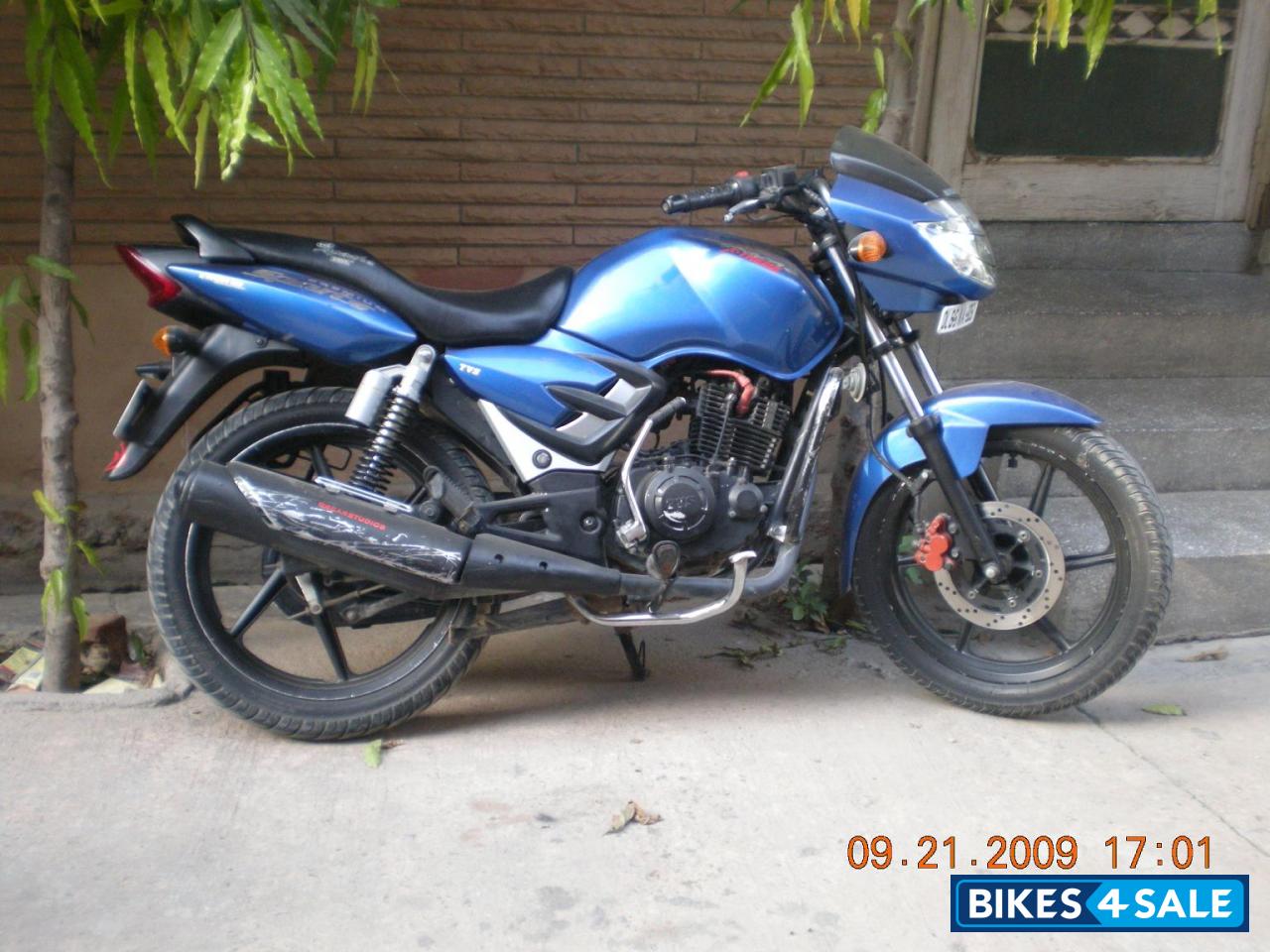 Blue TVS Apache 150