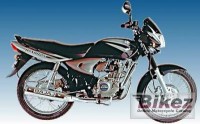 Grey With Orange Graphics Bajaj Wind 125