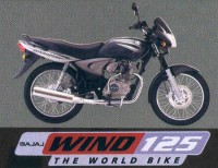 Grey With Orange Graphics Bajaj Wind 125