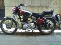 Red And Chrome Royal Enfield Bullet Standard 350