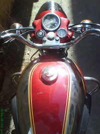 Red And Chrome Royal Enfield Bullet Standard 350