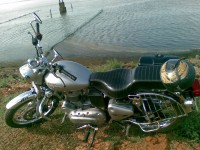 Silver Royal Enfield Bullet Electra 5S