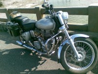 Silver Royal Enfield Bullet Electra 5S