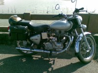 Silver Royal Enfield Bullet Electra 5S