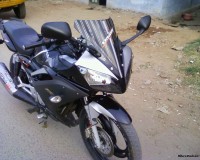 Black TVS Apache 150