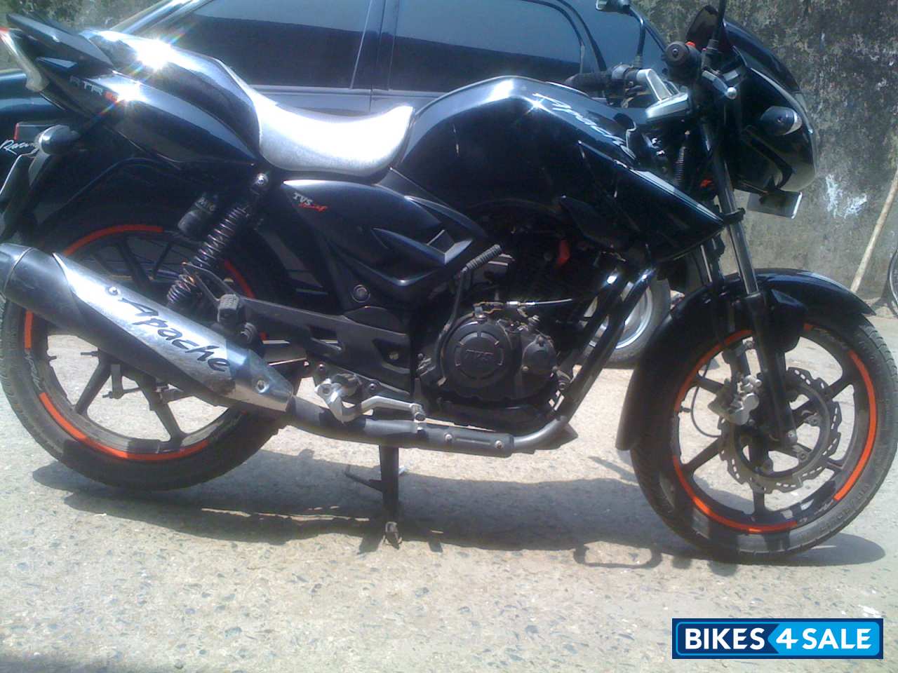 Used 08 Model Tvs Apache Rtr 160 For Sale In Mumbai Id Black Colour Bikes4sale
