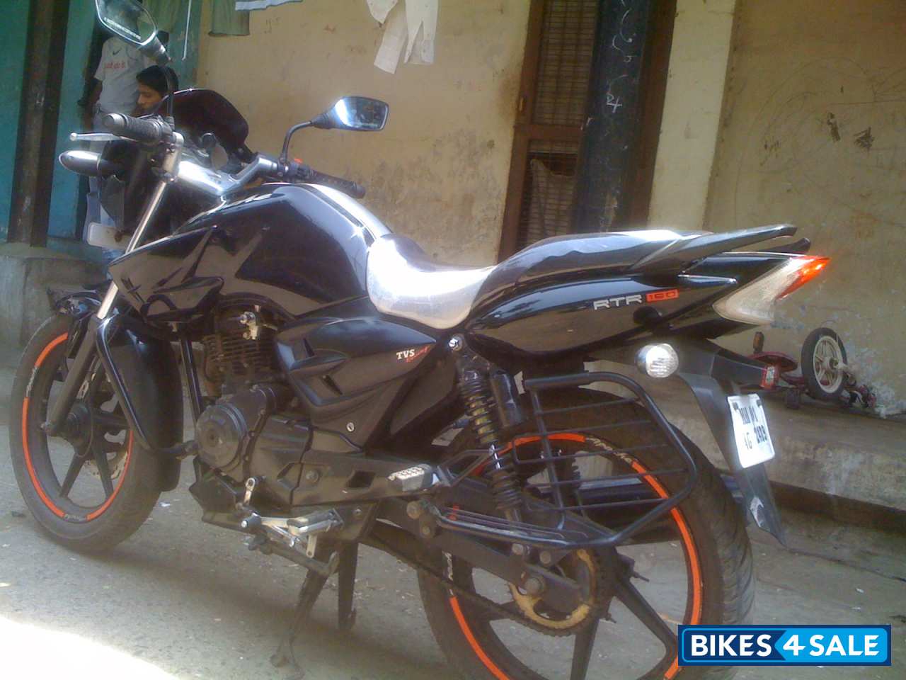 Used 08 Model Tvs Apache Rtr 160 For Sale In Mumbai Id Black Colour Bikes4sale