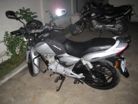 Silver TVS Apache 150