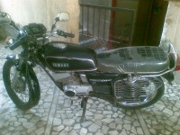 Black Yamaha RX 100