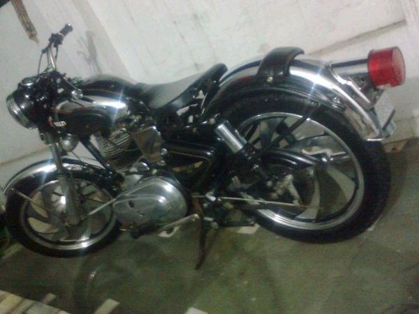 Black And Nickle Modified Bike