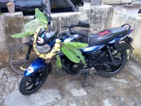 Blue Bajaj Discover DTSi 135