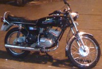 Black Yamaha RX 100