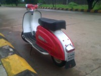 German Red And Pearl White Vintage Scooter Lamby 150