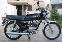 Black Yamaha RX 100
