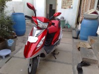 Red TVS Scooty Streak