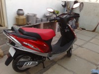 Red TVS Scooty Streak