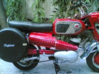 Burgundy Red Yamaha Rajdoot