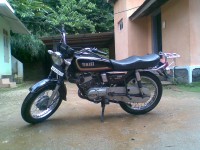 Black Yamaha RX 100