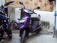 Purple TVS Scooty ES