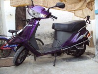 Purple TVS Scooty ES