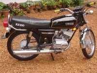 Black Yamaha RX 100