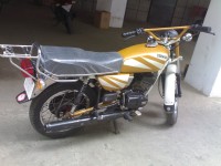 Yellow Yamaha RX 100