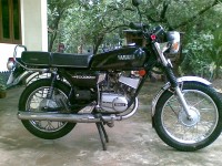 Black Yamaha RX 100