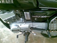 Black Yamaha RX 100