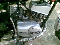 Black Yamaha RX 100