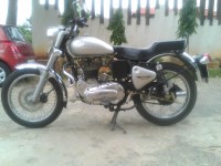 Silver Royal Enfield Bullet Electra 5S