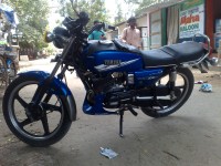 Blue Yamaha RX 100