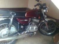 Maroon Red Yamaha RX 100