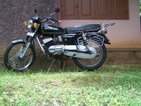 Black Yamaha RX 100